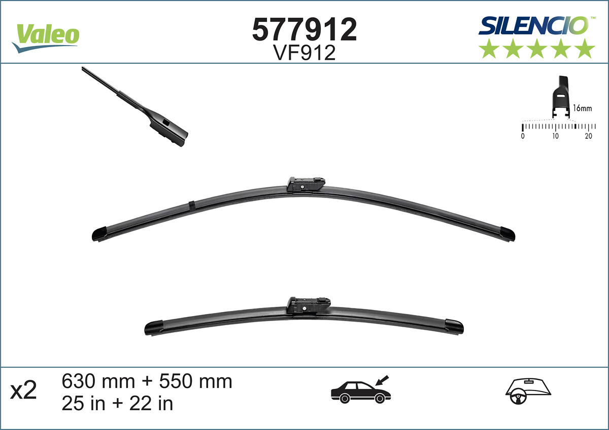 VALEO 433919 577912 - Ablaktörlő lapát